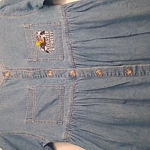 Vintage Blue Disney dress with sylvester & tweety size 4
